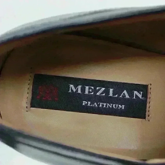 Mezlan Algar Platinum Men's Black Leather Monk Strap Loafers Shoes Size US 12 M - Picture 8 of 12